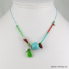 collier 0116564 bleu turquoise