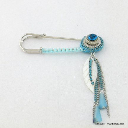 broche 0517001 bleu