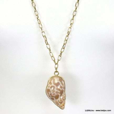 sautoir coquillage 0117154 naturel sautoir coquillage 0117154 naturel