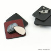 collier pendentif broche simili-cuir grainé pierre naturelle 0117920 rouge bordeaux collier pendentif broche simili-cuir grainé pierre naturelle 0117920 rouge bordeaux
