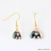 boucles d'oreilles vintage chien caniche 0317936 gris clair boucles d'oreilles vintage chien caniche 0317936 gris clair