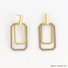 boucles d'oreilles femme géométrique couleur mate 0318096 rose boucles d'oreilles femme géométrique couleur mate 0318096 rose