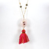 sautoir fin pendentif pierre naturelle pompon intercalaires pentagone 0119502 chaîne maille forçat sautoir fin pendentif pierre naturelle pompon intercalaires pentagone 0119502 chaîne maille forçat