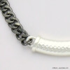 collier chaîne XXL métal pendentif aluminium 0119594 anthracite