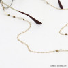 chaîne lunettes pierre cristal verre coco 0120113 naturel/beige