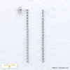 boucles d'oreilles minimaliste string perles femme 0320197
