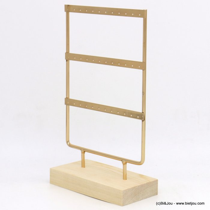 Présentoir boucles d'oreilles socle détachable 0618514 rose doré