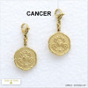 2 charms breloque astro signe zodiaque CANCER acier inoxydable 0620554