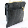 sac à bandoulière chaîne CUIR façon serpent fermoir abeille femme 0920521 noir sac à bandoulière chaîne CUIR façon serpent fermoir abeille femme 0920521 noir