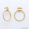 boucles d'oreille minimaliste géométrique métal vieilli femme 0321044 boucles d'oreille minimaliste géométrique métal vieilli femme 0321044