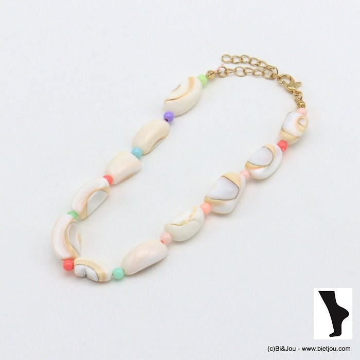 chaîne de cheville plage coquillage femme 0221097 chaîne de cheville plage coquillage femme 0221097