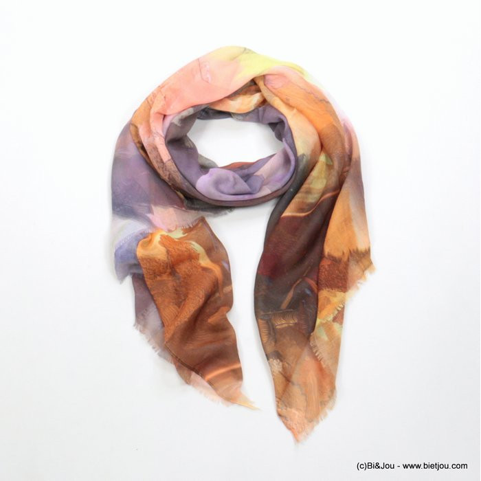 foulard couleurs automne polyester femme 0721507