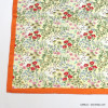 carré satin touché soie imprimé champs de fleurs polyester femme 0721546 orange