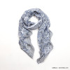 foulard imprimé fleurs de lotus 80% viscose 20% coton femme 0722012