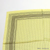 carré satin motif croix chevrons touché soie polyester femme 0722004 jaune