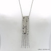 sautoir pendentif cotte de maille métal strass femme 0122031 argenté sautoir pendentif cotte de maille métal strass femme 0122031 argenté