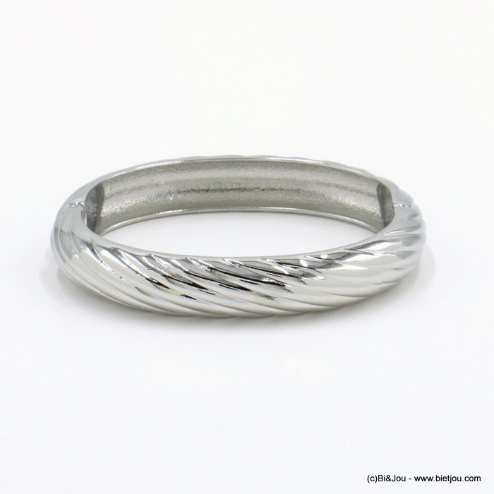 bracelet jonc torsadé métal femme 0222033