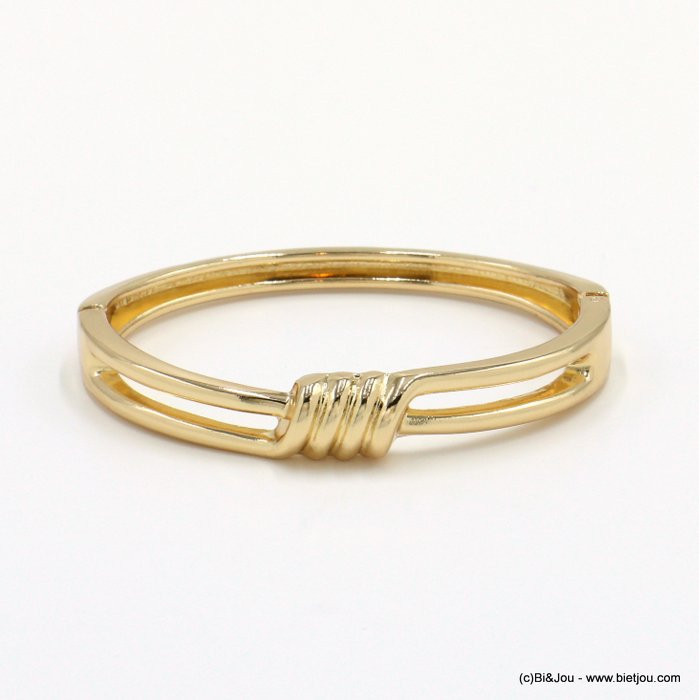 bracelet jonc fil métal torsadé femme 0222034
