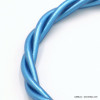 bracelet jonc Bouddhiste tressé porte-bonheur silicone 0222092 bleu
