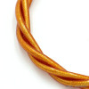 bracelet jonc Bouddhiste tressé porte-bonheur silicone 0222092 orange