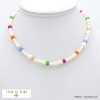 collier perles eau douce cristal acier inoxydable femme 0122098