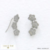 broches d'oreille acier inoxydable fleurs minimaliste femme 0322098