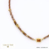collier acier inoxydable billes facettées pierre naturelle pendentif strass chaîne cristal femme 0122524 marron collier acier inoxydable billes facettées pierre naturelle pendentif strass chaîne cristal femme 0122524 marron
