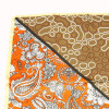 carré satin double motifs cachemire psychédélique touché soie polyester femme 0722505 marron carré satin double motifs cachemire psychédélique touché soie polyester femme 0722505 marron