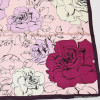 carré effet satiné motif rose fleur touché soie polyester femme 0722506 fushia