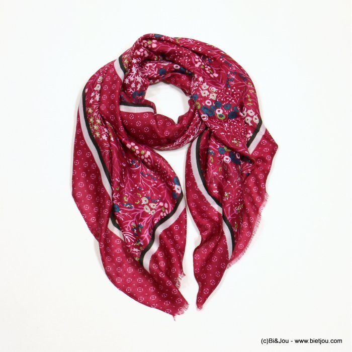 foulard motif floral femme 0722525 foulard motif floral femme 0722525