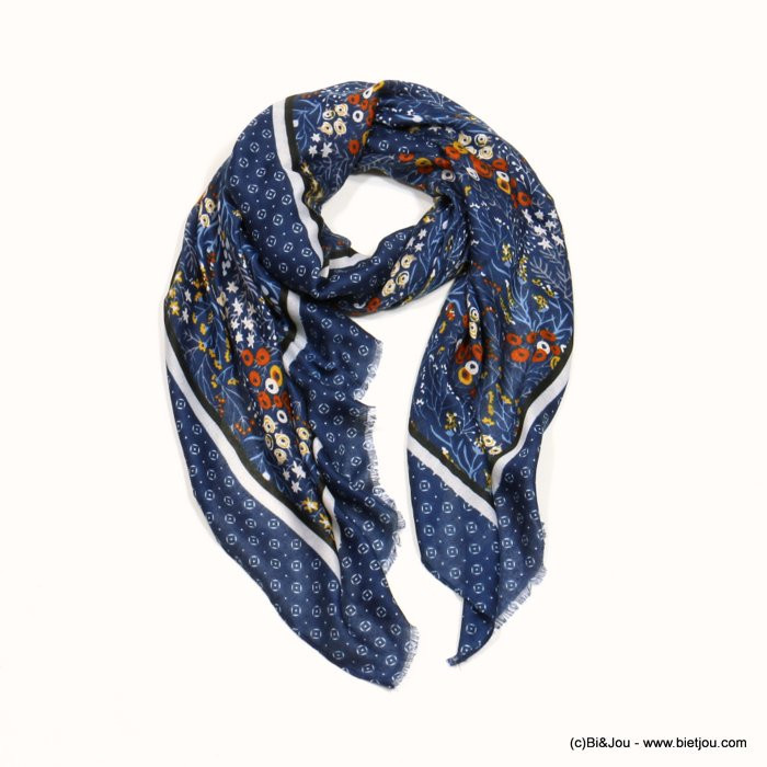 foulard motif floral femme 0722525