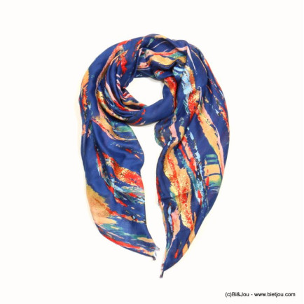 foulard scintillant motif abstrait femme 0722530