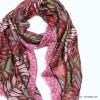 foulard motif fougère femme 0722529 violet