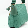 sac à bandoulière Flora&Co polyester satiné matelassé poche avant zip 0922522 vert