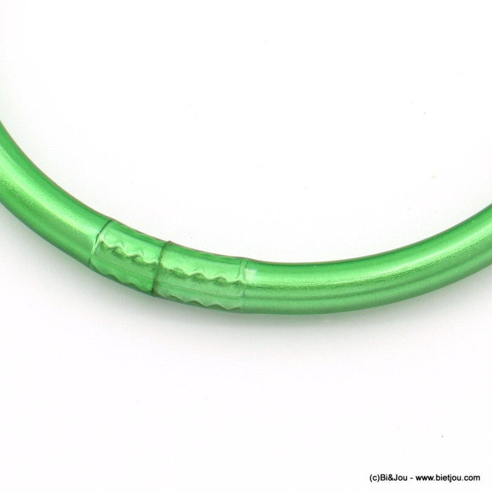 Bracelet jonc bouddhiste épais coloré pour femme 0222091 vert