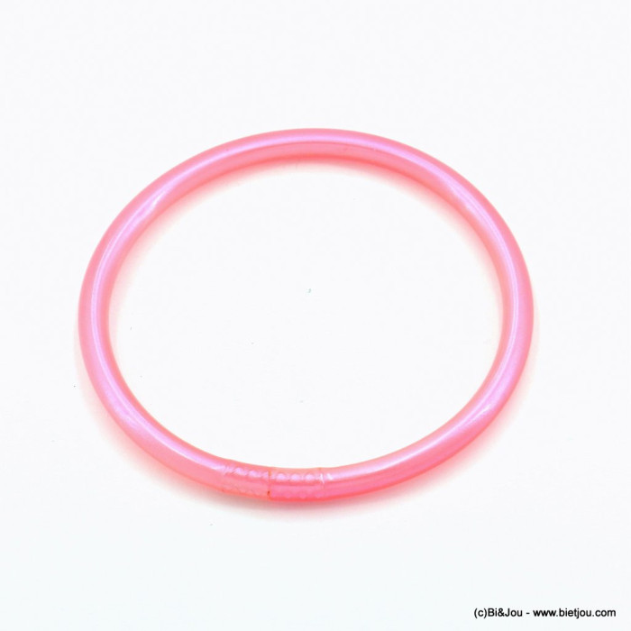 Bracelet jonc bouddhiste épais coloré pour femme 0222091 rose