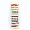 Boudin de bracelets strass multicolores élastiques métal multi Boudin de bracelets strass multicolores élastiques métal multi