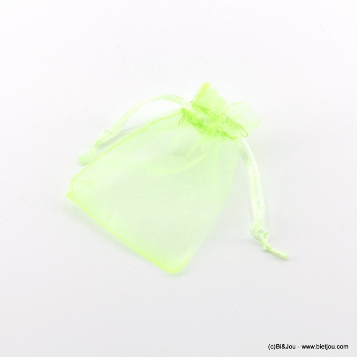 100 sachets organza cadeaux 0623006 vert