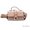 Sac simili-cuir Flora&Co rigide grainé double bandoulières femme 0923029 taupe