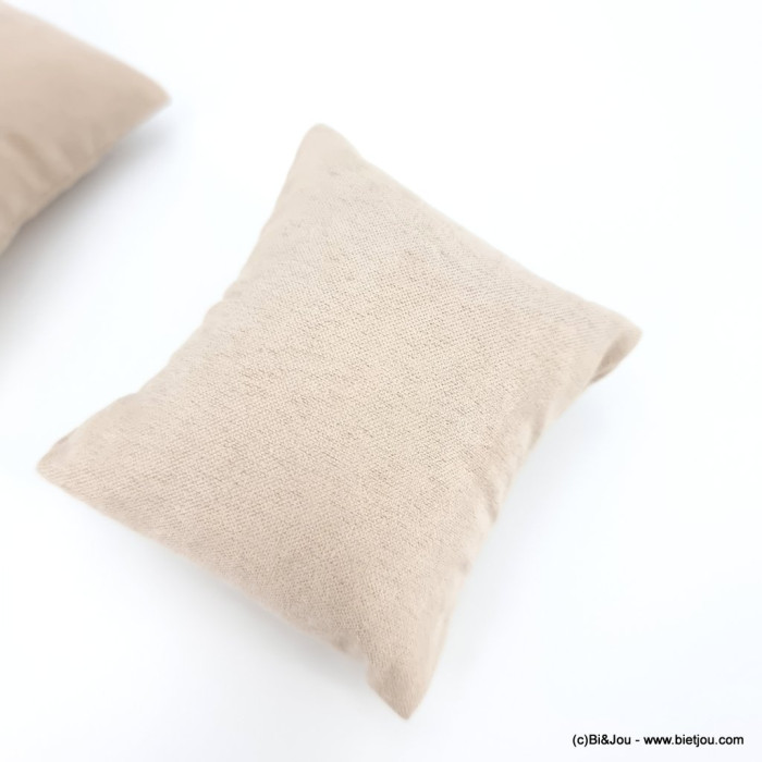 3 coussins présentation boudin bracelets coton 0623014 naturel/beige