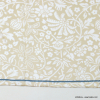 Carré satin motif fleurs touché soie polyester femme 0723025 naturel/beige