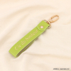 Bijou de sac porte-clés fantaisie "Clé du bonheur" simili-cuir grainé 0823005 vert aqua