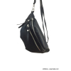 SAC BANANE CUIR VÉRITABLE IRISÉ 0923045 noir SAC BANANE CUIR VÉRITABLE IRISÉ 0923045 noir