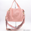 SAC À MAIN FLORA&CO SIMILI-CUIR SOUPLE GRAINÉ POMPON TASSEL LANIÈRE 0922530 rose