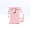 SACOCHE SMARTPHONE FLORA&CO SIMILI-CUIR GRAINÉ POCHE EXTÉRIEURE 0922533 rose