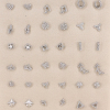 Ensemble de 18 puces d'oreilles en acier notes de musique, papillons, épi de blé pour femme 0323201 argenté Ensemble de 18 puces d'oreilles en acier notes de musique, papillons, épi de blé pour femme 0323201 argenté