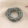 Bagues perles cristal élastiques femme 0423149 vert aqua
