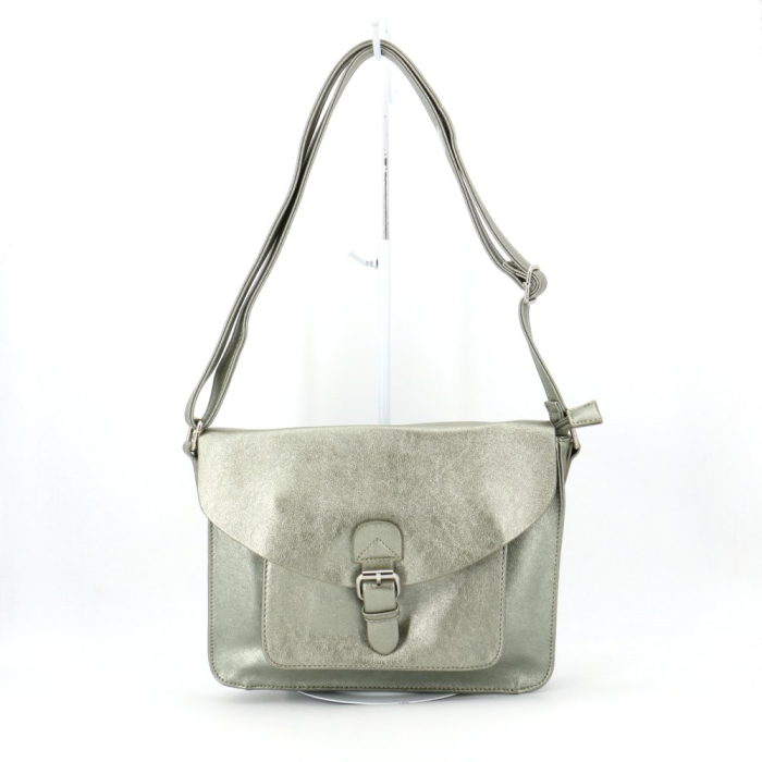 Sac cartable en similicuir souple brillant multi-poches bandoulière pour femme 0923504 Sac cartable en similicuir souple brillant multi-poches bandoulière pour femme 0923504