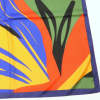 Foulard carré ondulations colorées polyester touché soie femme 0723031 vert