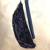Sac banane double-zip sequins synthétique 0923518 bleu foncé Sac banane double-zip sequins synthétique 0923518 bleu foncé